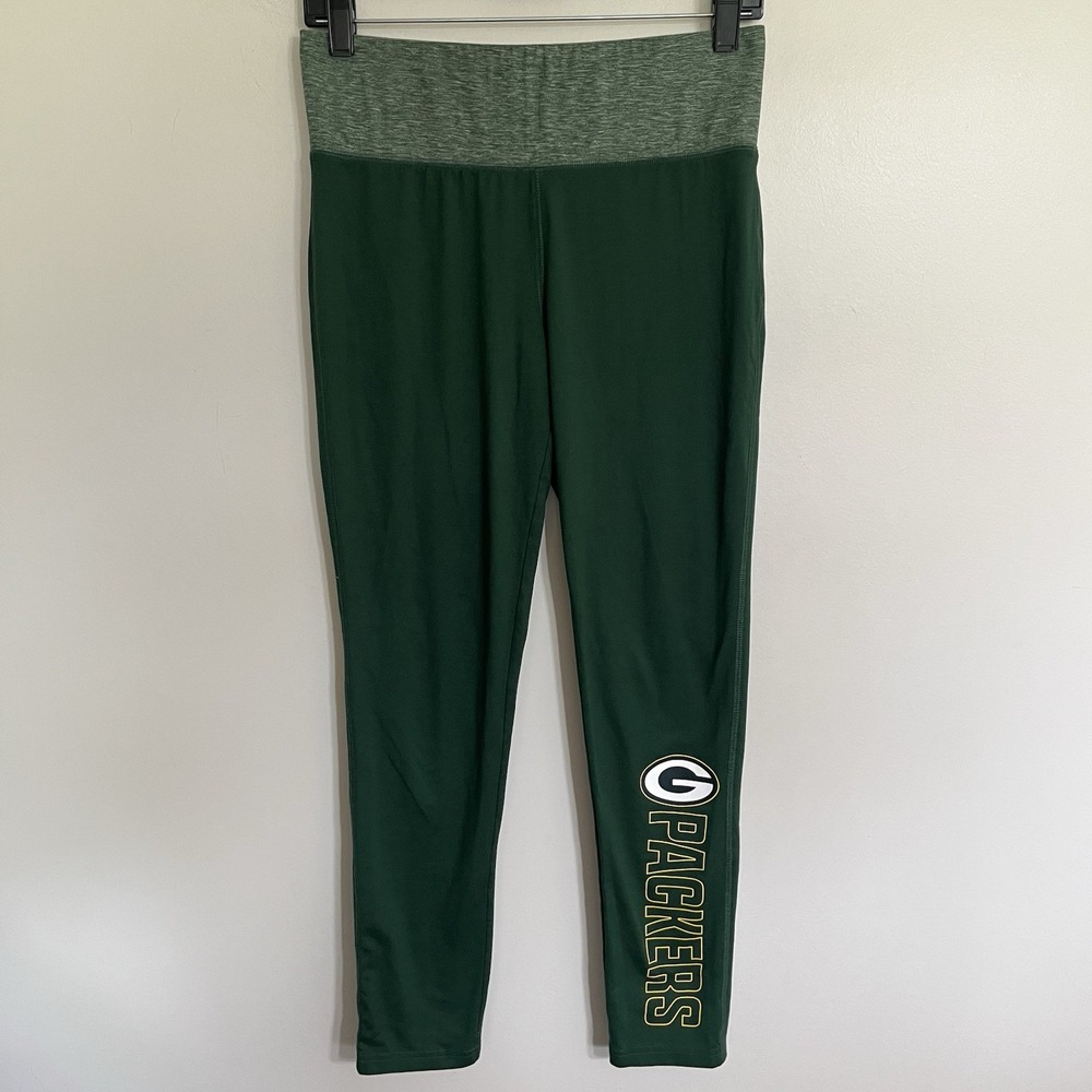 NFL Pro Line Fanatics Green Bay Packers Leggings Green Womens Medium Athletic